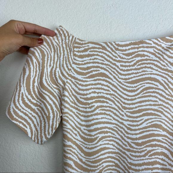 J Mclaughlin Nomi Catalina Off Shoulder Dress Medium - Picture 6 of 8